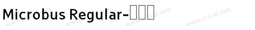 Microbus Regular字体转换